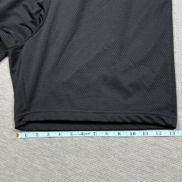 ProSpirit Mens Black Mesh Basketball Shorts Elastic Waist Drawstring Size Large - Picture 9 of 10